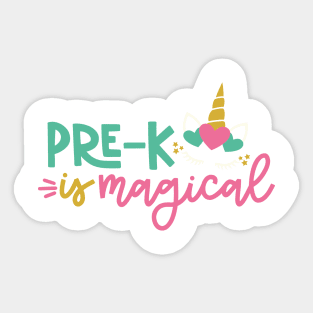 Pre-K is Magical Back to School Kids Sticker